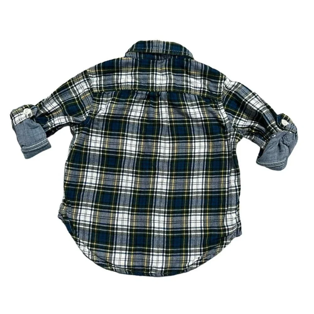 Baby Gap 18-24m Plaid Flannel Button Down Shirt